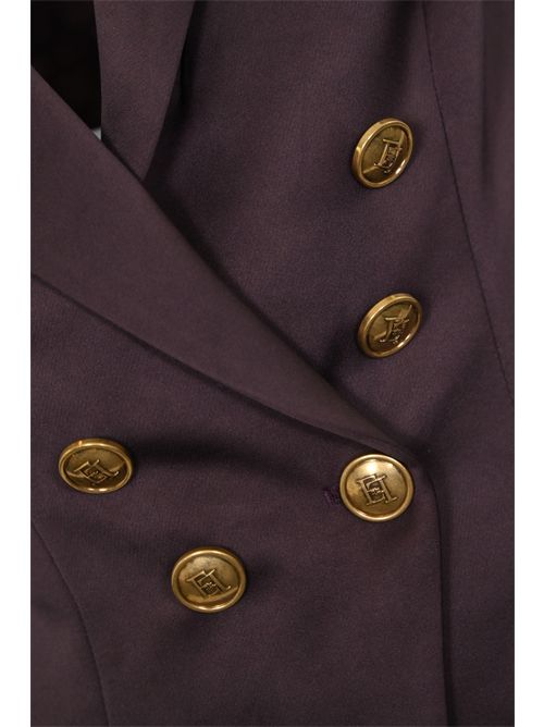 Giacca doppiopetto in duchesse Elisabetta Franchi | GI18657E2EA4